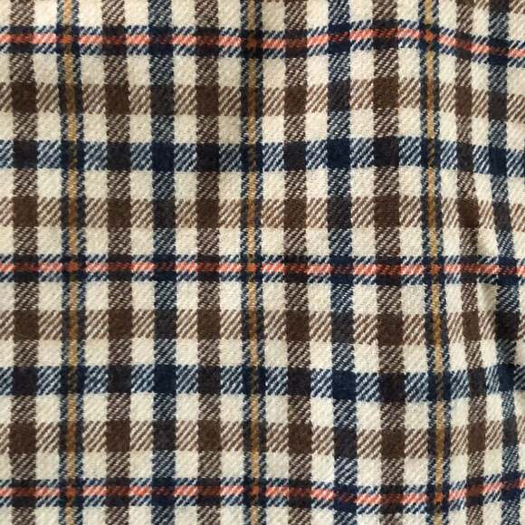 Banana Republic Tan plaid short skirt with pockets size 10 fall hoilday - Picture 8 of 10